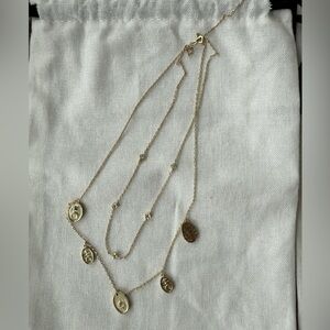 Wanderlust + Co Gold Multi-Pendant Necklace